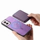 thumbnail image 4 of Funda de Cuero Magnética con Tarjetero para Motorola Moto G Power 2024 Cubierta Delgada Morado, 4 of 5