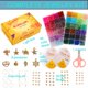 thumbnail image 2 of Kit De Fabricación De Pulseras Con Cuentas De Vidrio 1300 Unidades 8 Mm 48 Colores, 2 of 6