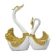 thumbnail image 2 of Lovely Swan Lover Estatua Estatuillas De Animales Interior Habitación Para Niños Decoración Para El Hogar Blanco, 2 of 5
