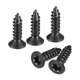 thumbnail image 1 of #6 x 1/2 pulgadas Tornillos de Madera de Cabeza Plana Torx/Estrella, 100 Piezas de Acero Inoxidable 304, Rosca Completa, Recubiertos de Negro, Compatible con Punta T10, 1 of 5