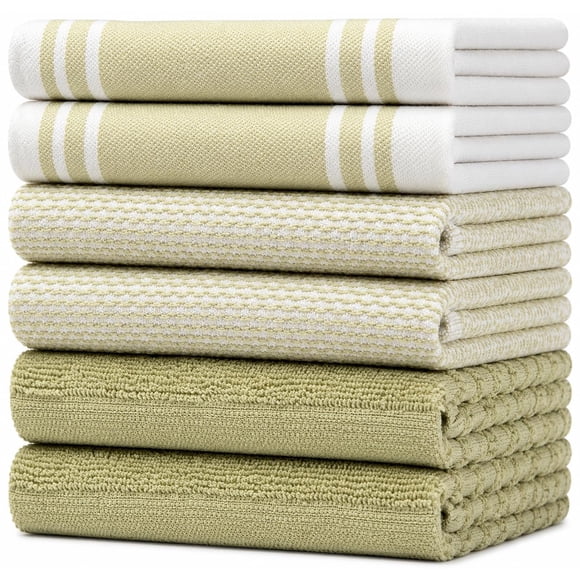 Bumble Towels Paquete de 6 Toallas 51 cm Algodón Salvia
