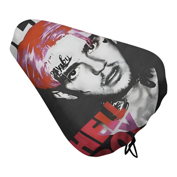 Lil Peep Funda de Asiento de Bicicleta Impermeable, Cojín Elástico Suave, Protector contra Lluvia, Polvo y UV