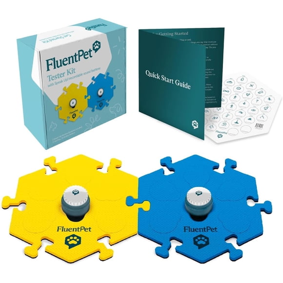 Kit de Prueba de Botones para Entrenamiento de Mascotas FluentPet Juego de 2
