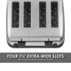 thumbnail image 4 of Tostadora plegable Waring WCT708 con cuatro compartimentos plateada, 4 of 6