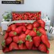 thumbnail image 1 of Red Strawberry Cute Bedding Set Pink Lovely Summer Fruit Duvet Cover for Kids Girls Polyester Quilt Cover Bed Sheets, 1 of 5