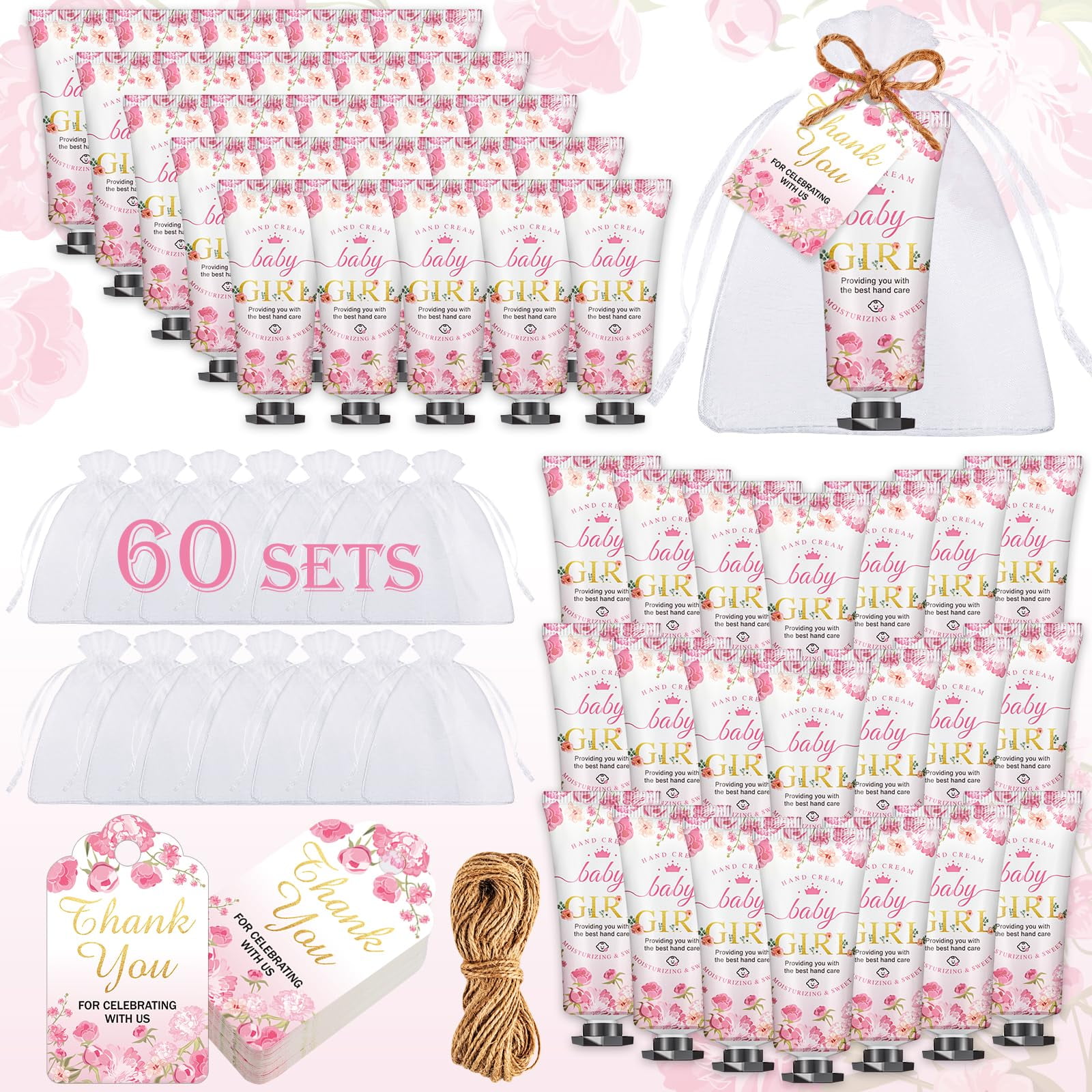 Set De Crema De Manos Viscoo Baby Shower, Regalo De Boda, 60 Juegos