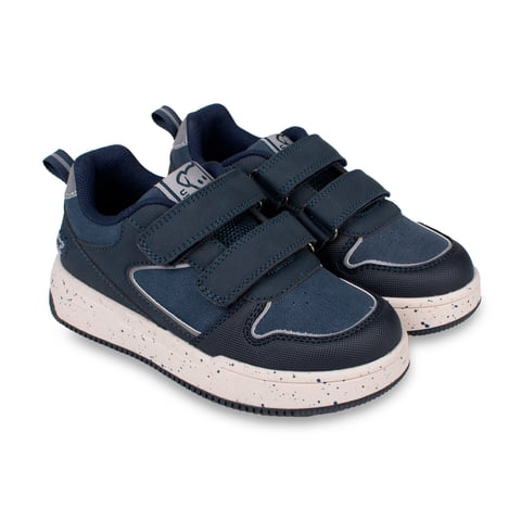 Pillin - Zapatilla Niño Urbana Skate Con Velcro Azul