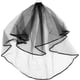 thumbnail image 1 of Velo de novia, 1 pieza, velo de novia negro corto, elegante, con cinta, para boda, con peine, accesorio de disfraz., 1 of 7