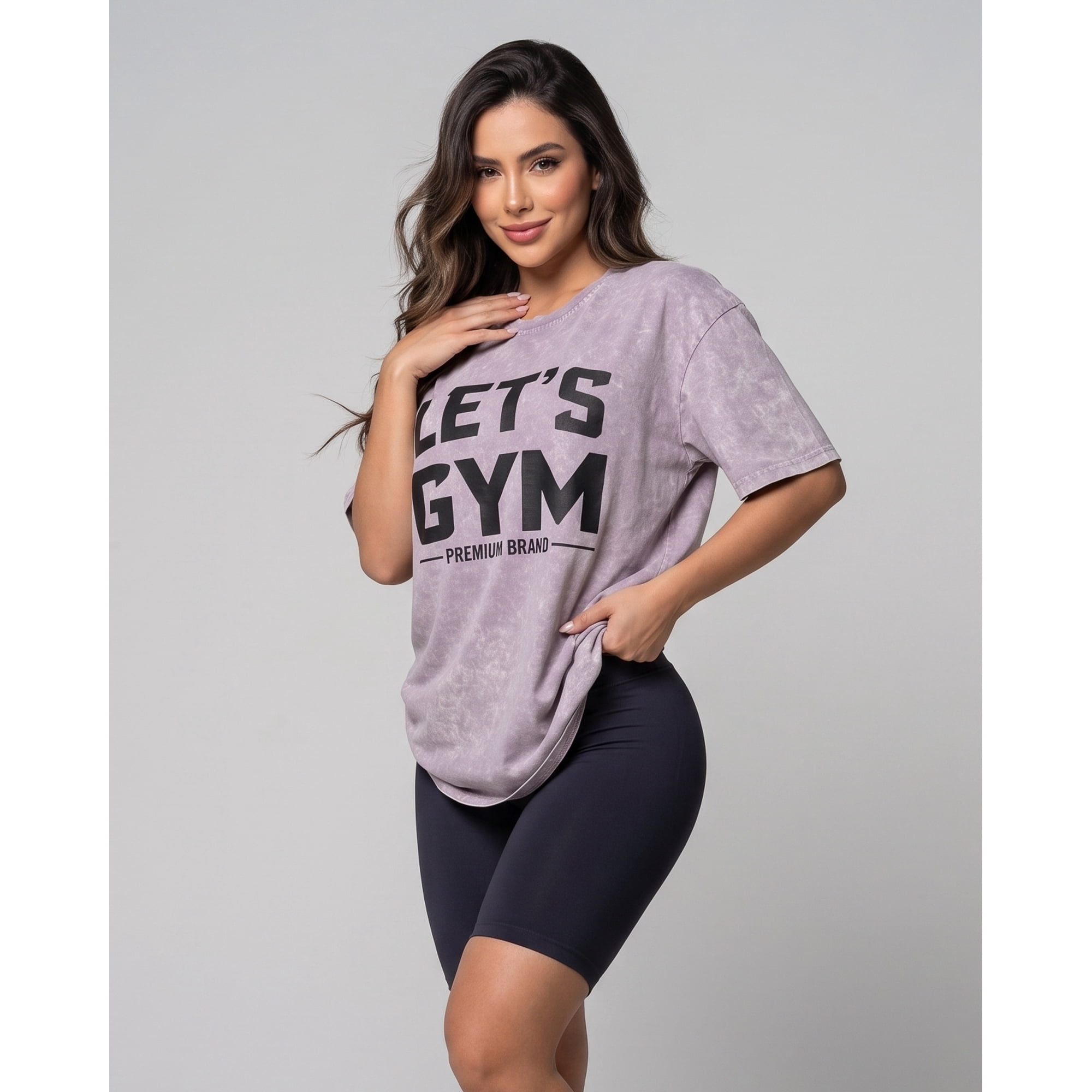 Flix Spa - Polera Training Mujer Lets Gym Retro Estilo Moderno - A366