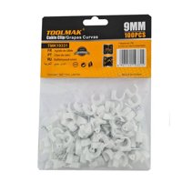 Toolmak - Grapa Grampa Rg6 Cable 9Mm Blanco 100 Unidades