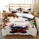 thumbnail image 1 of Stitch Bedding Set Cartoon Children Duvet Covers Pillowcases Single Double Twin Full Queen King Size Boy Girl Gift Bed Sheets, 1 of 5
