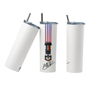 Sm - Termo Botella Termica F1 Max Verstappen Redbull Monoplaza Blanco 1