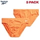 thumbnail image 3 of Calzoncillos Reebok de talle bajo para hombre, paquete de 5, talla M, azul/naranja, 3 of 7