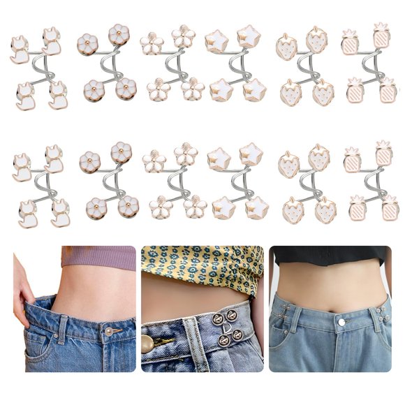 Abrazadera para pantalones EAEDMY 72 piezas ajustable sin coser