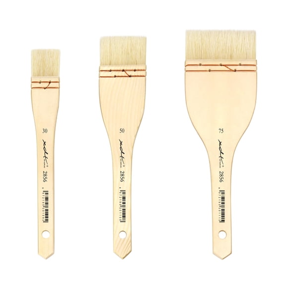 Pincel XDT Art Supplies 2,7 cm, 4,5 cm, 7 cm de Cabra