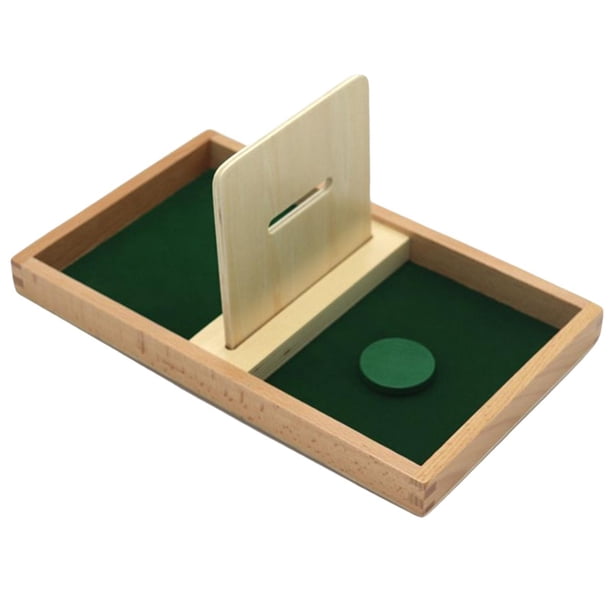 Tablero de permanencia de s Habilidad básica para la Juguete Montessori Materiales para juguetes de prejardín de infantes plato redondo