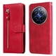 thumbnail image 4 of Funda con Cremallera para Realme 12 Pro Plus , Carcasa Cartera de Cuero PU con Soporte y Tarjetero, 4 of 6