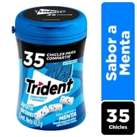Chicle Botella Sabor Menta 35 Un 45,5 G Trident