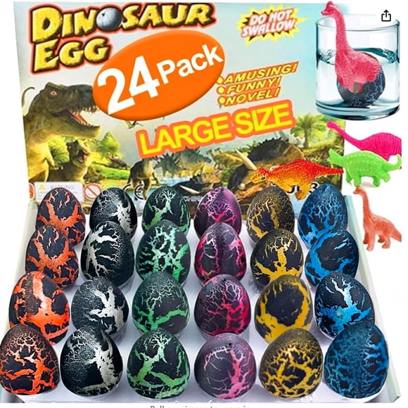 Huevos de dinosaurio para incubar iGeekid, 24 unidades, para regalos de Pascua