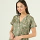 thumbnail image 1 of Pijama de Mujer Roma Short Verde Estampado, 1 of 4