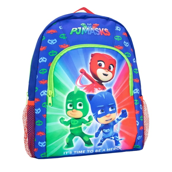 Mochila PJ Masks Catboy Owlette Gekko para niños 37x27x8 cm