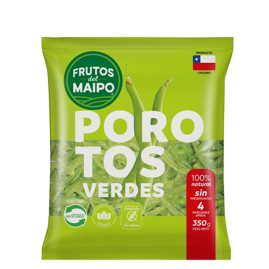 Porotos Verdes Corte Normal 350 g Frutos del Maipo