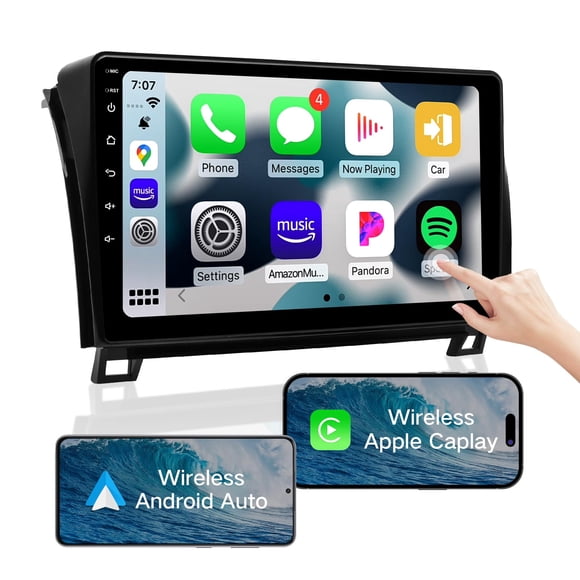 Estéreo para coche ViaBecs 10.2" CarPlay/Android Auto inalámbrico