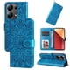 thumbnail image 4 of Funda tipo cartera FOXDOCK para Xiaomi Poco M6 Pro 4G , diseño girasol en relieve, cuero PU, cierre magnético, soporte y tarjetero, 4 of 5
