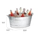 thumbnail image 4 of Tina para bebidas Benzara de acero galvanizado con asas, 28.8 L, 4 of 6