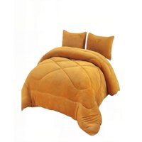 Genérico - Plumon De Invierno Chiporro Medida Plaza Y Media Color Mostaza