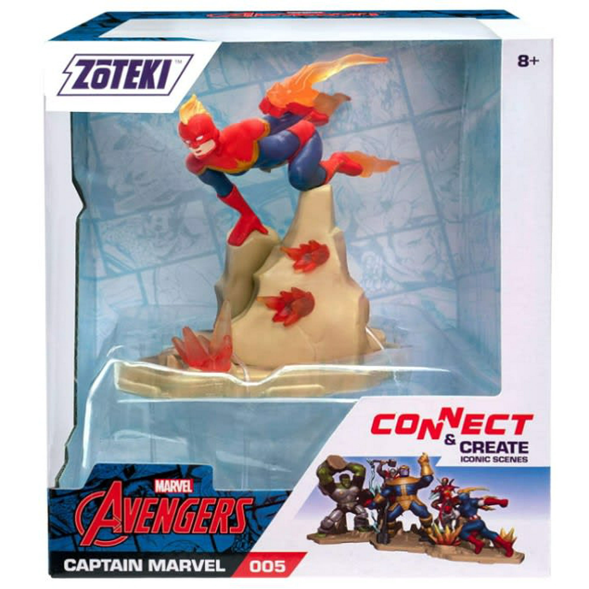 Ansaldo - Figura Coleccionable Zoteki Capitana Marvel Colección