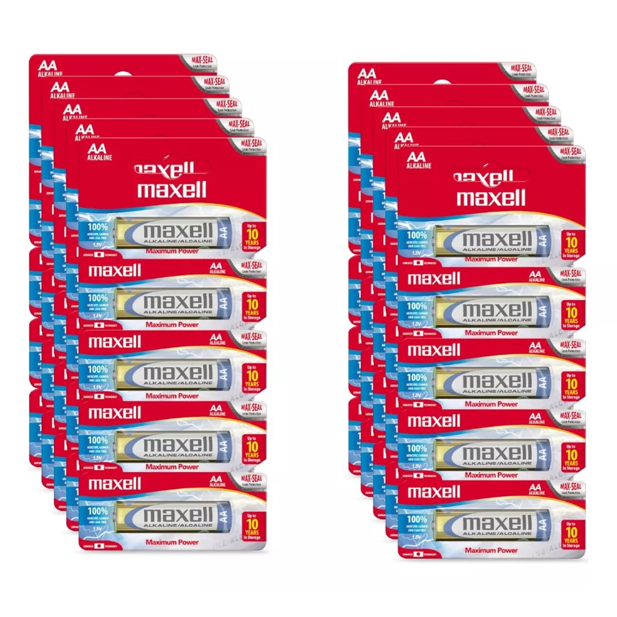 Pack 50 Pilas Alcalinas Aa Maxell Caja Doble A