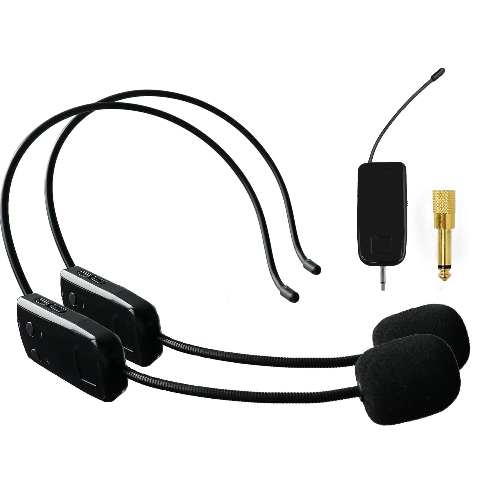 Sistema De Micrófono Inalámbrico Micvista Para 2 Personas Con Auriculares