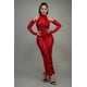 thumbnail image 5 of Vestido Fruncido Metalizado con Mangas, 5 of 5