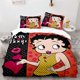thumbnail image 1 of Cover Set Bedding Set Home Textiles Splice Spots Betty Boop Gift3-Piece Bedding Set (1 Duvet Cover + 2 Pillow Shams), 1 of 3