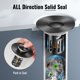 thumbnail image 5 of (2 pzas.) Tapón para lavabo de baño JOMSTHOME, todo metal, negro, 5 of 8