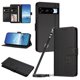 thumbnail image 1 of Funda Cartera Trébol para Google Pixel 8 Pro con Ranuras Tarjetas y Carga Inalámbrica Negro, 1 of 6