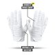 thumbnail image 3 of Guantes de fútbol americano NXT NXTRND G2 Pro blanco talla XL, 3 of 6