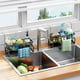 thumbnail image 2 of 1pc Kitchen Faucet Rack Sponge Drain Basket, Toilet Storage Rack, Kitchen Faucet Sponge Holder, Stainless Steel Storage Rack Sink Organizer, Detachable Hanging Faucet Drain Rack For Sponge, Brush, To, 2 of 4