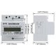thumbnail image 4 of Medidor de energía kWh Baomain 110V/220V 10(100)A para carril DIN, 4 of 8