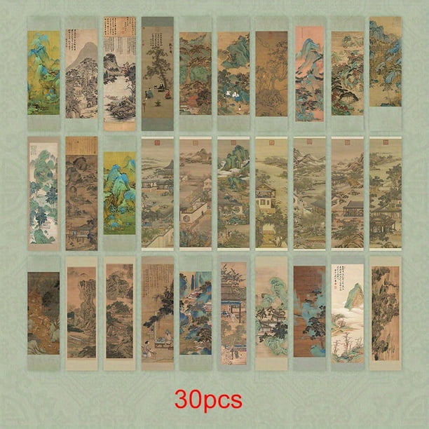 30pcs/box Vintage Picture Bookmark - Perfect for Students & Office Supplies