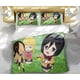 thumbnail image 2 of ATTK ON TITAN Bedding Set for Boys and Gir, Down Duvet Cover, Pillowcase Gift, Family Bedroom, 3-Piece Set, Home Use, 2 of 5