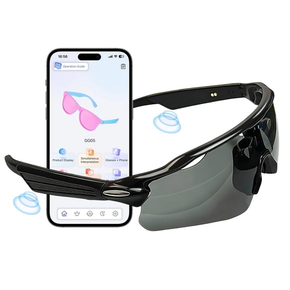 Gafas de sol Bluetooth Zigtik GG05 UV400 polarizadas, reproducción de 5-6 h