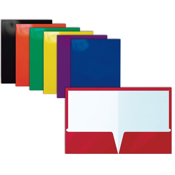 Carpetas de papel Better Office Products Glossy, paquete de 25