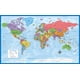 thumbnail image 1 of Póster de mapa del mundo Palace Learning 46 × 74 cm azul, 1 of 5