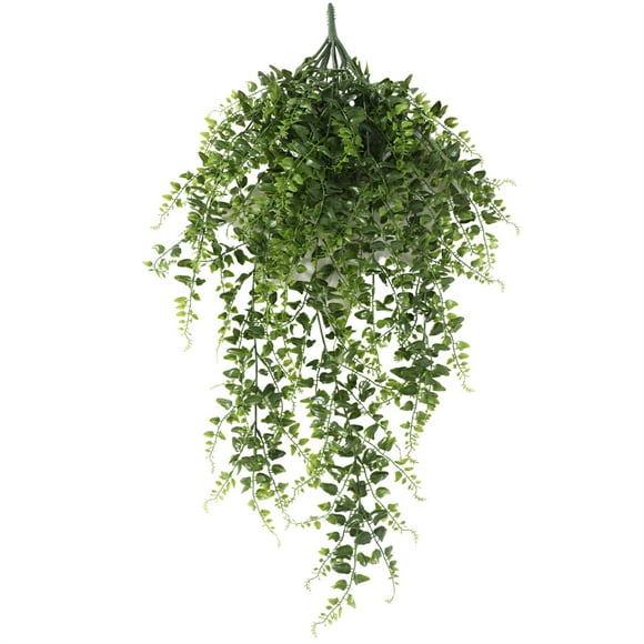 Planta Artificial Helecho Colgante Bush 80 CM, Con Filtro UV