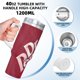 thumbnail image 5 of Dr Pepper Vaso aislado de acero inoxidable con asa, diseño temático, regalo para familia, amigos y fans; incluye pajita y encaja en el portavasos estándar, 40 oz, 5 of 6