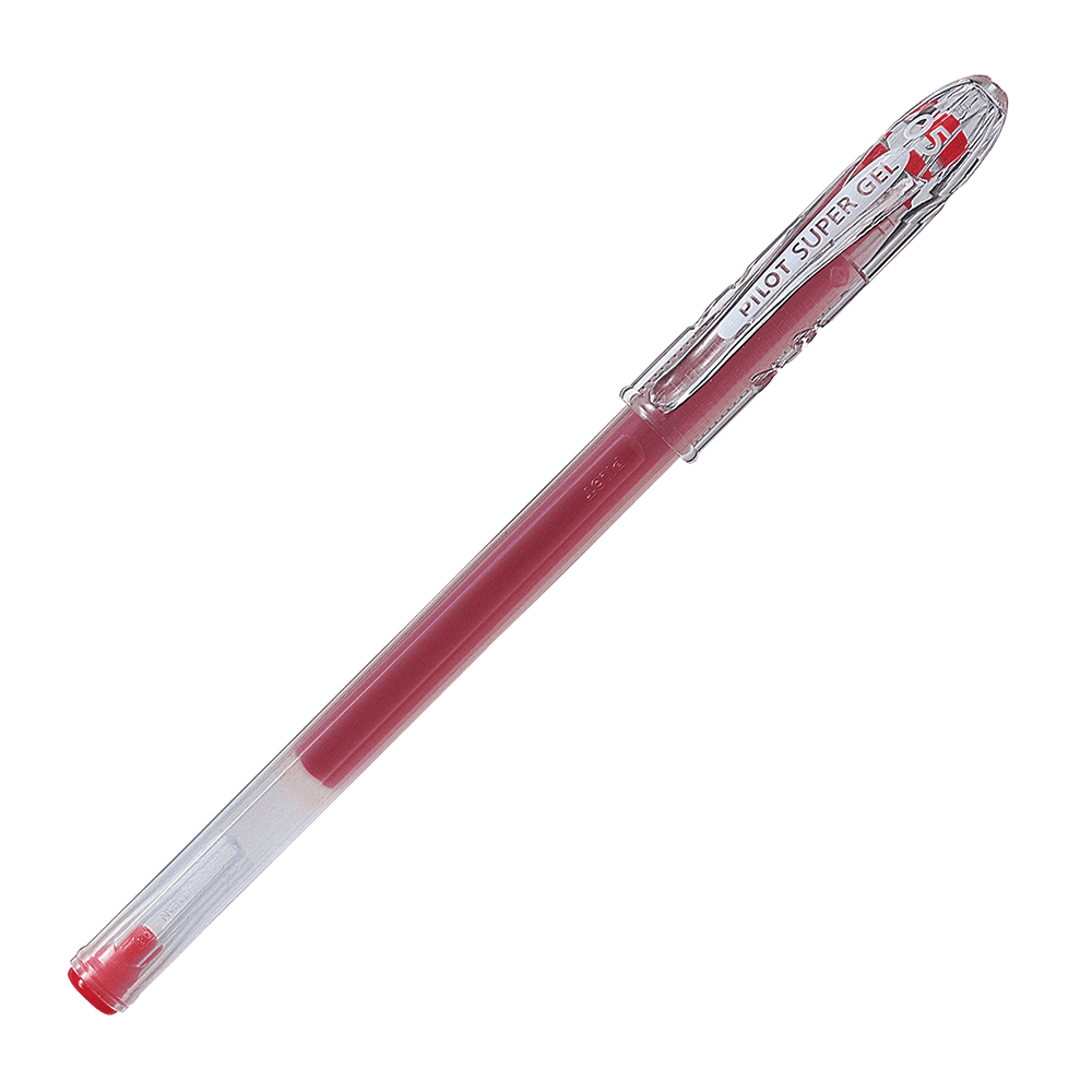 Pilot - 12 Un. Lapiz Super Gel 0.5 Mm. Rojo