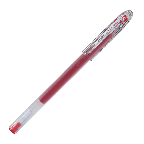 Pilot - 12 Un. Lapiz Super Gel 0.5 Mm. Rojo