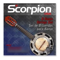 Set De 8 Cuerdas Banyo Acustico Scorpion Spb-8St